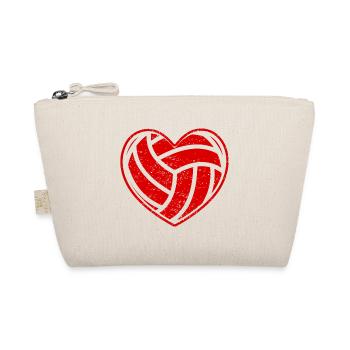 Amour symbole de coeur de volley- - Trousse biologique - nature - Devant