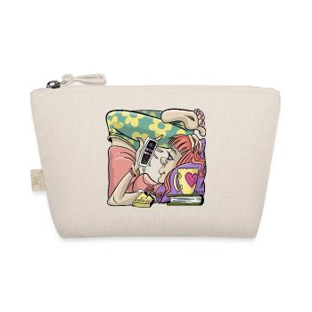 Student Girl Box Housing. T-shirts, Hoodies, Gifts - Organic Pouch - nature - Front
