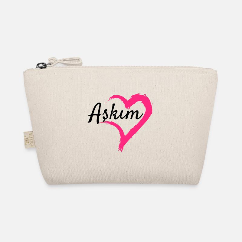 Askim Wort Türkisch Geschenkidee Liebe Bio-Täschchen