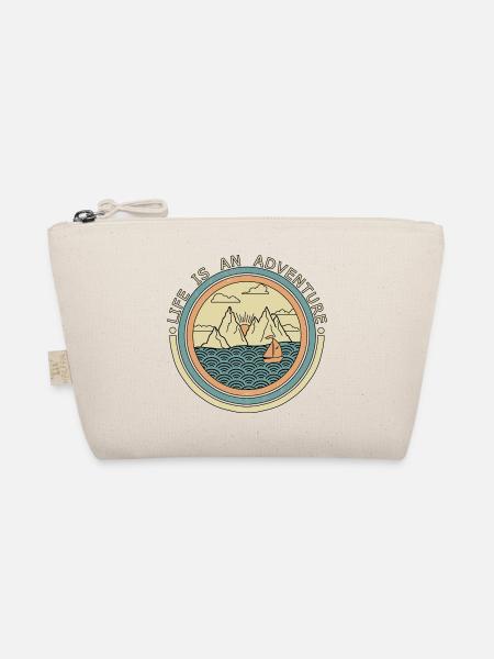Funny Sailing, Sailing, Funny Sailing - Organic Pouch - nature - Front