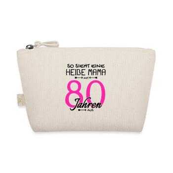 80 Jahre Geburtstag - Bio-Täschchen - Natur - Vorne