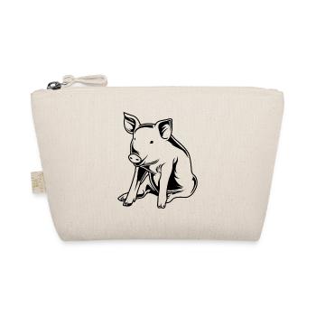Silhouette de sanglier de truie de porc - Trousse biologique - nature - Devant