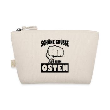Schöne grüsse osten Geschenk Ossi Ostdeutschland - Bio-Täschchen - Natur - Vorne
