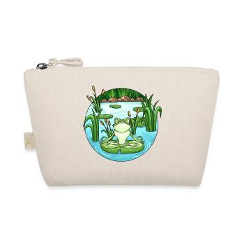 Yoga Frog in the Pond - Organic Pouch - nature - Front