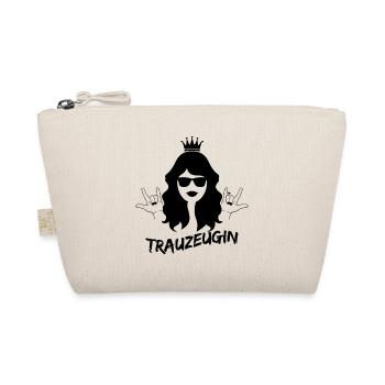 Trauzeugin Geschenk Hochzeit Ehe Braut - Bio-Täschchen - Natur - Vorne