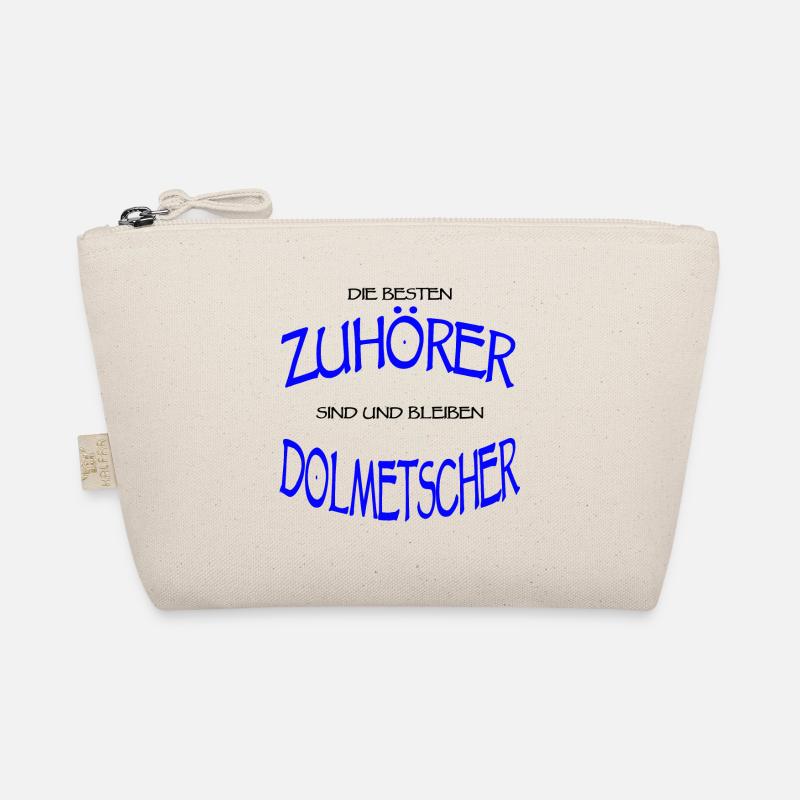 Dolmetscher Sprache Übersetzer Zuhörer Geschenk - Bio-Täschchen - Natur