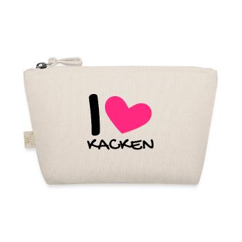 Ich liebe Kacken - Bio-Täschchen - Natur - Vorne