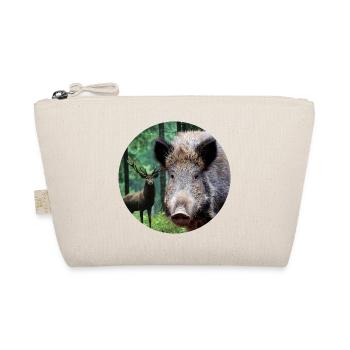 Hunting Hunter Wild Boar DEer Hunting - Organic Pouch - nature - Front