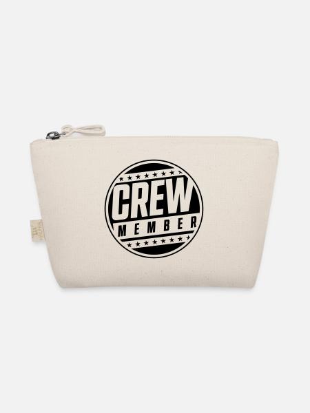crew member design - Bio-Täschchen - Natur - Vorne