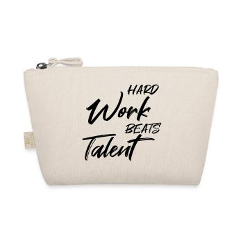 Hard work beats talent - Bio-Täschchen - Natur - Vorne