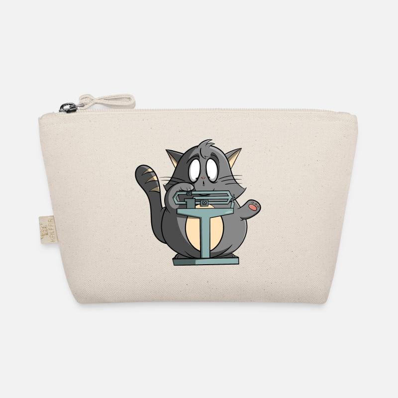 Funny cat on scales - lose excess weight Organic Pouch