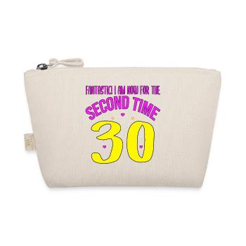 Birthday 60 years of funny sayings Gift - Organic Pouch - nature - Front