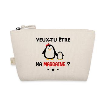 Veux-tu être ma marraine ? Annonce grossesse - Trousse biologique - nature - Devant