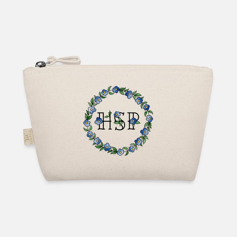 HSP - highly sensitive person forget-me-not frame Organic Pouch