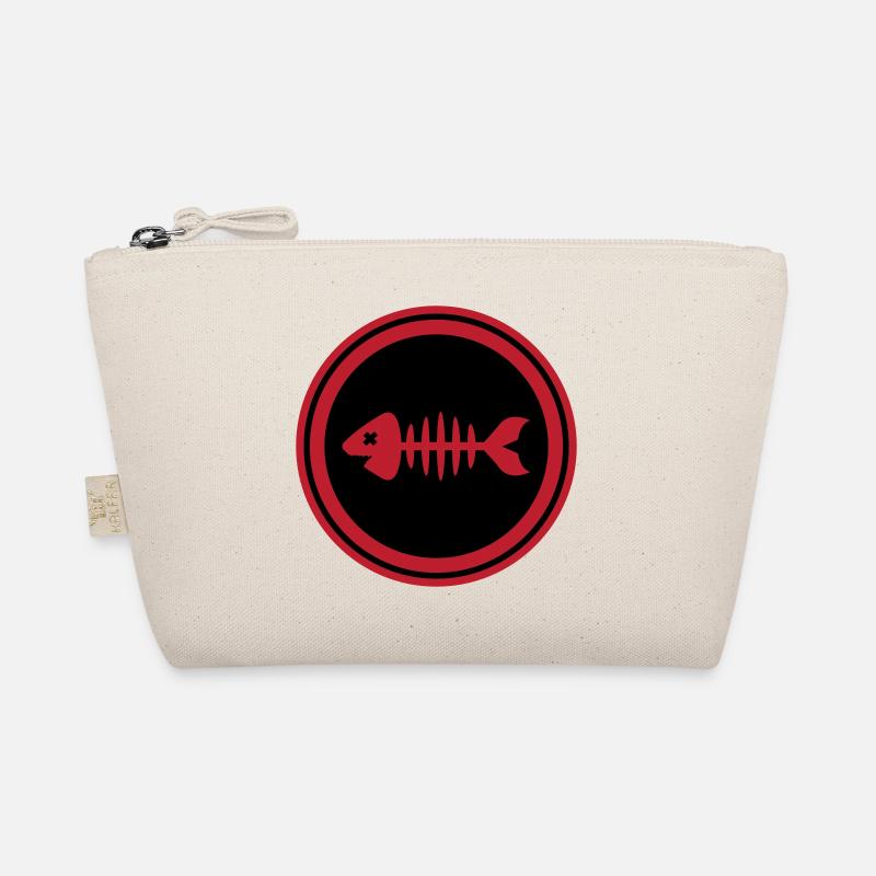 Fisch Symbol Knochen Gräte Bio-Täschchen