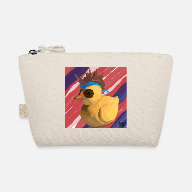 The Duck biker - Organic Pouch - nature