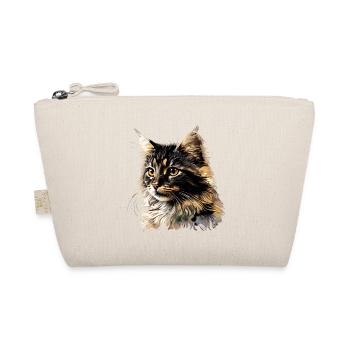 Die Katze - Bio-Täschchen - Natur - Vorne