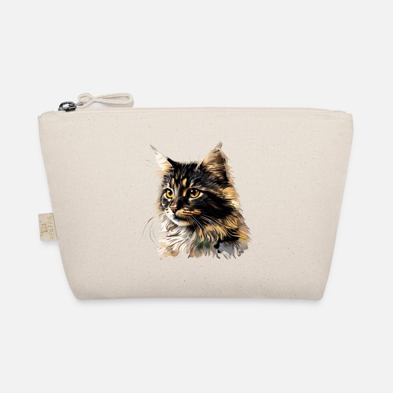 Die Katze - Bio-Täschchen - Natur