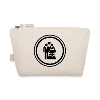 Couple wedding bridal couple - Organic Pouch - nature - Front