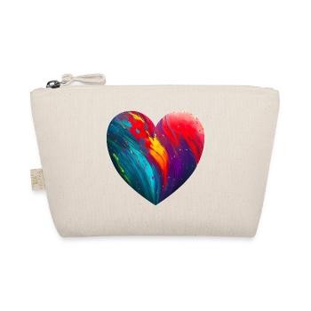 Cœur aux couleurs vives - Trousse biologique - nature - Devant