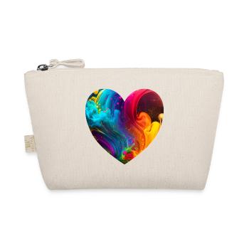 Cœur aux couleurs vives - Trousse biologique - nature - Devant