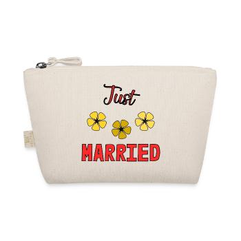 GERADE VERHEIRATET. Junggesellinnenabschied. HEILIGER VALENTIN. PAAR - Bio-Täschchen - Natur - Vorne