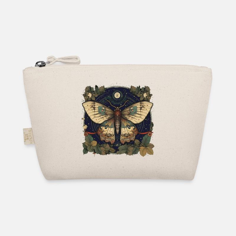 Mystical moth with magical herbarium Organic Pouch