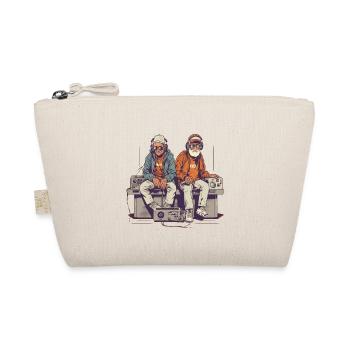 Two cool older gentlemen hanging out - hipster style - Organic Pouch - nature - Front