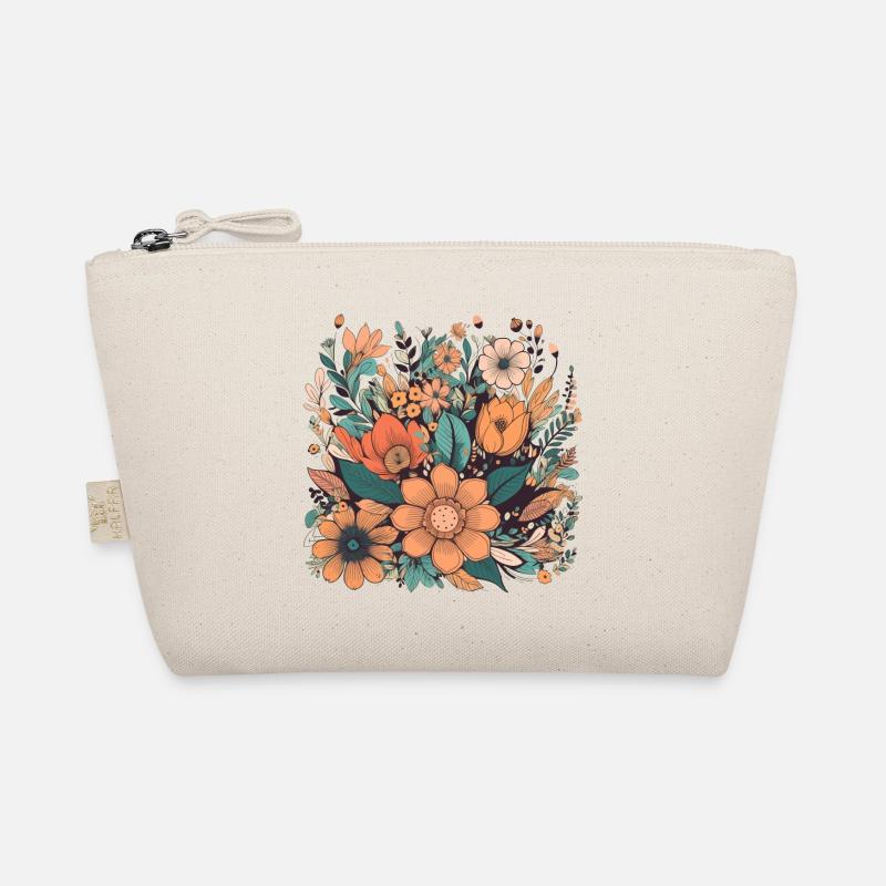 Wunderschönes Boho Blumen Herbarium Bouquet - Bio-Täschchen - Natur