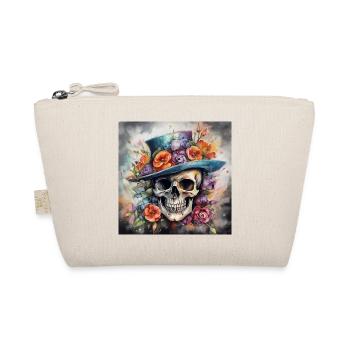 TÊTE DE MORT AU CHAPEAU FLEURI - Trousse biologique - nature - Devant