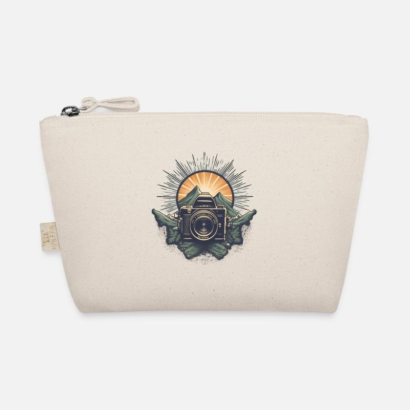 Cooles Retro Kamera Logo - Bio-Täschchen - Natur