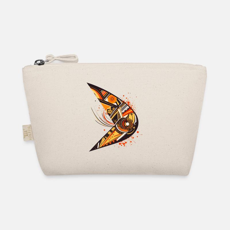 Australischer Bumerang mit Ethno Muster Bio-Täschchen