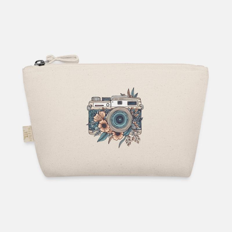 Cool Vintage Retro Camera Boho Style Trousse biologique