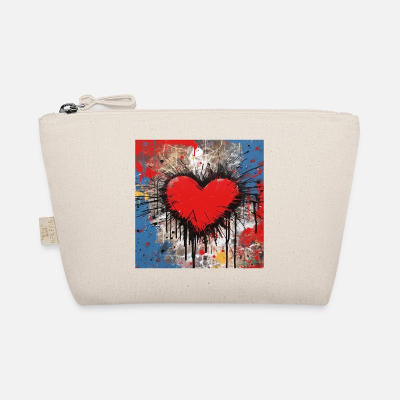 HERZ EINE LIVE-STRASSENKUNST Bio-Täschchen