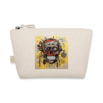 SKULL STREET ART - Organic Pouch - nature - Front