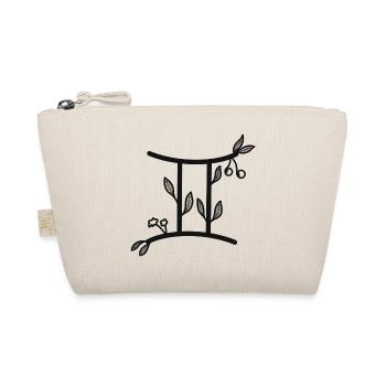Signe du zodiaque Gémeaux floral & minimaliste - Trousse biologique - nature - Devant
