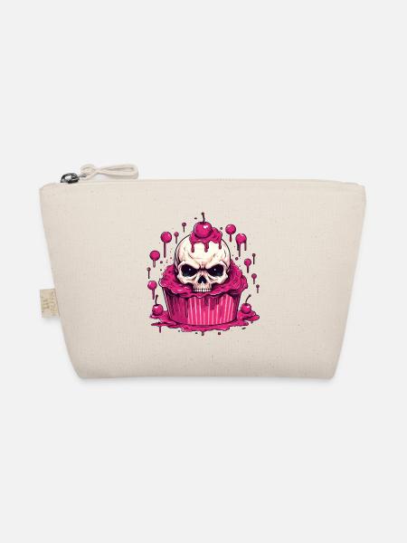 Tarte aux cerises Horreur Rose - Joyeux Halloween - Trousse biologique - nature - Devant