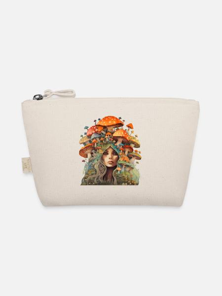 Mother of Toadstools - Mother Earth - Organic Pouch - nature - Front