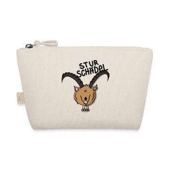 Steinbock Sturschädel - Bio-Täschchen - Natur - Vorne