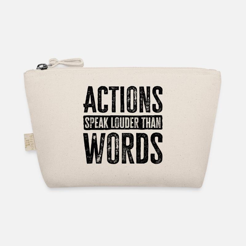Les actions sont plus éloquentes que les mots - Motivation Gift Trousse biologique