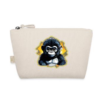 Cute Baby Gorilla - Organic Pouch - nature - Front