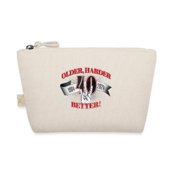 40th birthday of a metal fan or motorcyclist - Organic Pouch - nature - Front