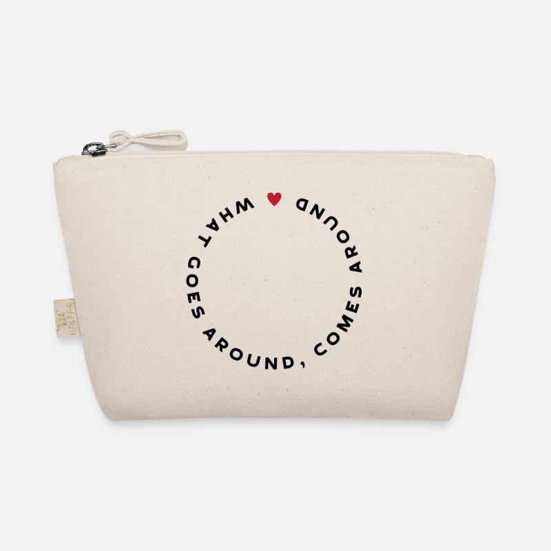 WHAT GOES AROUND, COMES AROUND - Bio-Täschchen - Natur