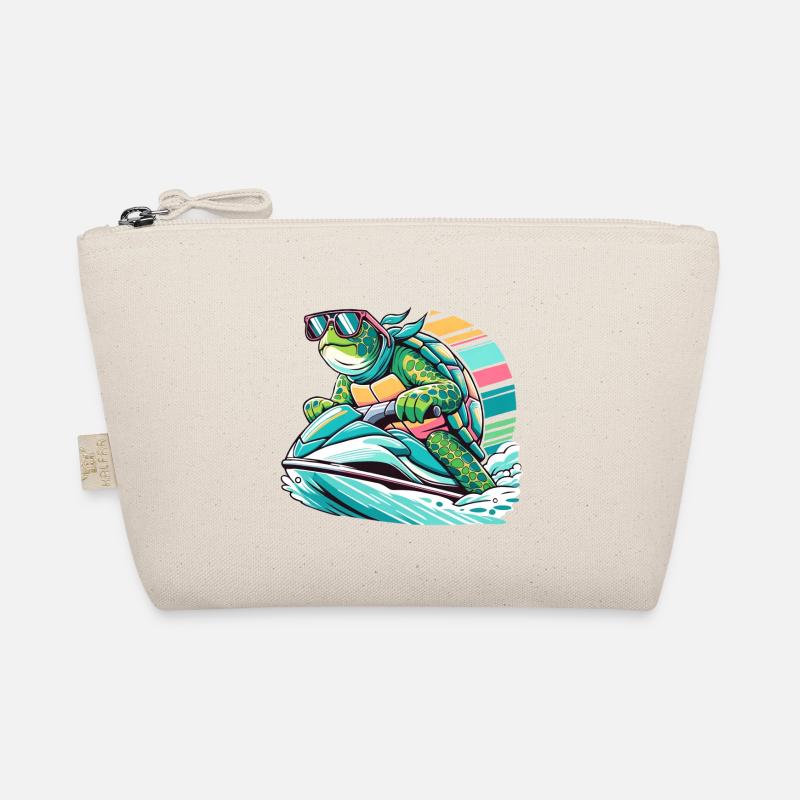 Jet Ski Turtle Organic Pouch