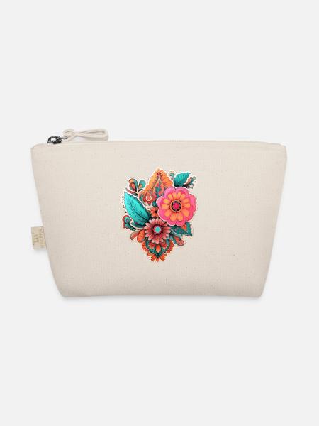 Wunderschönes Boho Blumen Herbarium Bouquet - Bio-Täschchen - Natur - Vorne