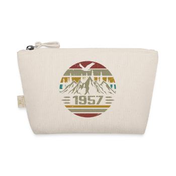 Jahrgang 1957 Original Retro 1957 Geburtstagsgeschenk - Bio-Täschchen - Natur - Vorne