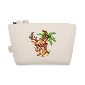 Deer Summer Beach Vacation - Organic Pouch - nature - Front