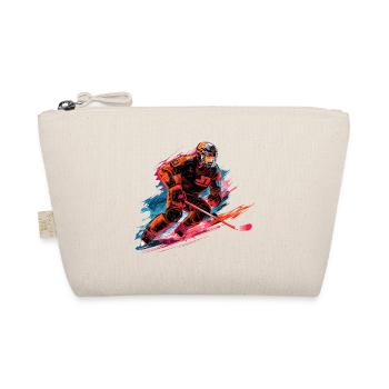 Joueur de hockey avec un bâton de hockey sur la patinoire - Trousse biologique - nature - Devant