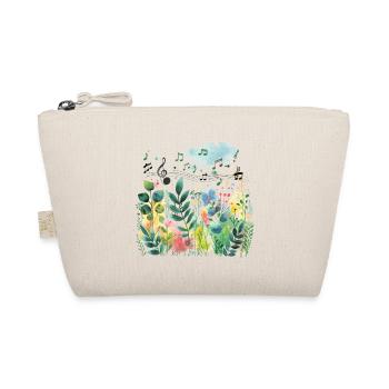 plants and music - high quality fashion print - Organic Pouch - nature - Front