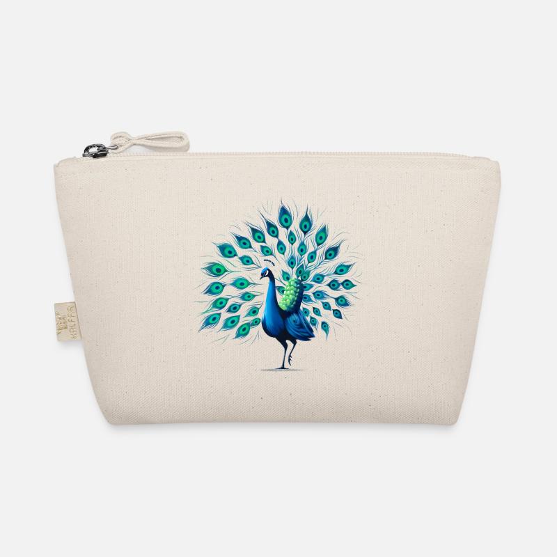 Pfau - Bio-Täschchen - Natur